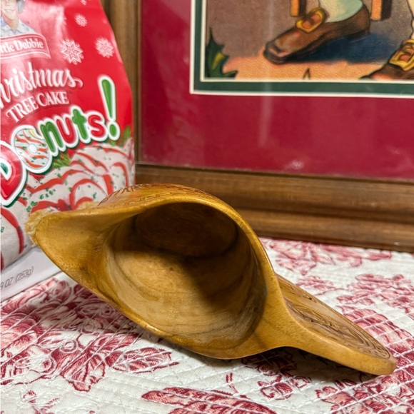 Carved Wooden Decorative Pitcher - Picture 12 of 16